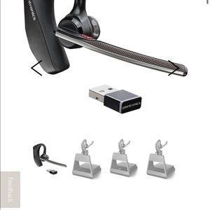 NWOB Plantronics Headset VOYAGER 5200 OFFICE AND UC SERIES